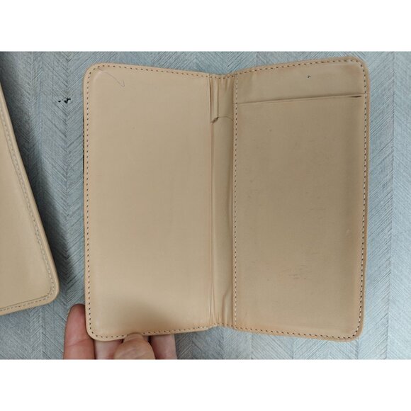 Coach Signature Canvas Women's Leather Wallet Checkbook Beige Brown - Picture 3 of 12